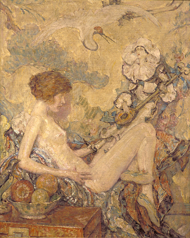 Circe and Anatol, vintage artwork by Robert Lewis Reid, 12x8" (A4) Poster