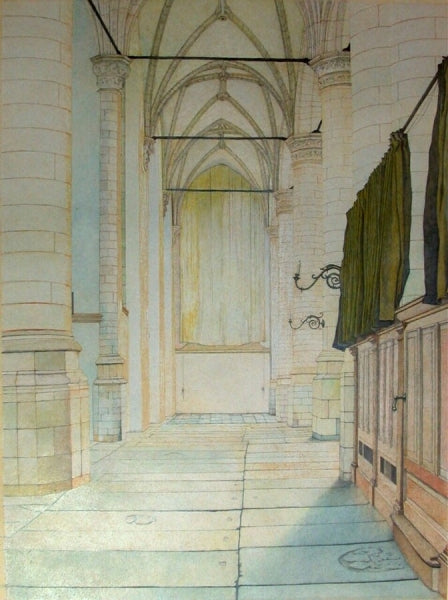 ooglandse Kerk (Highland church) in Leiden by Floris Verster,A3(16x12")Poster