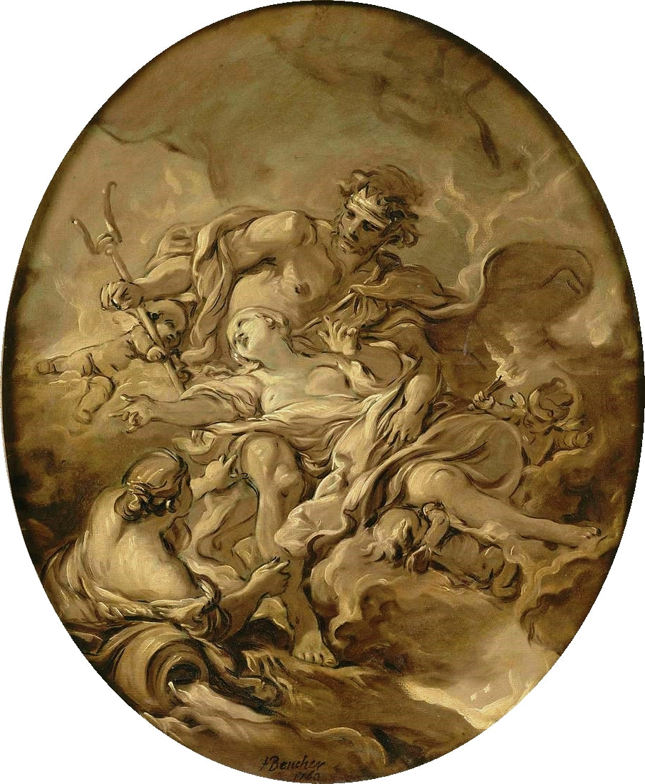 The Abduction of Proserpine, vintage artwork by François Boucher, 12x8" (A4) Poster