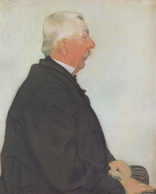 Portrait of a man by Louis emile Anquetin,A3(16x12")Poster