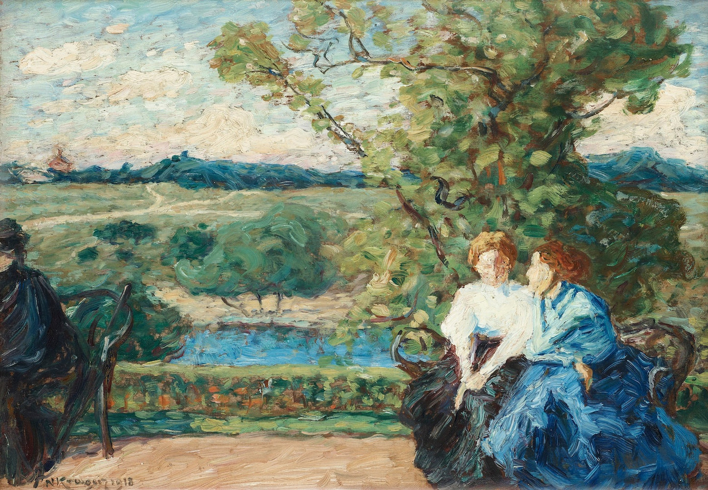 Terrace in Rosendal by Nils Kreuger,A3(16x12")Poster