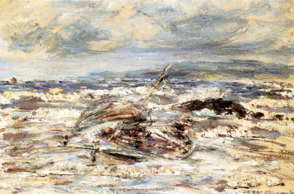 In Rough Seas, vintage artwork by William McTaggart, R.S.A., R.S.W., 12x8" (A4) Poster