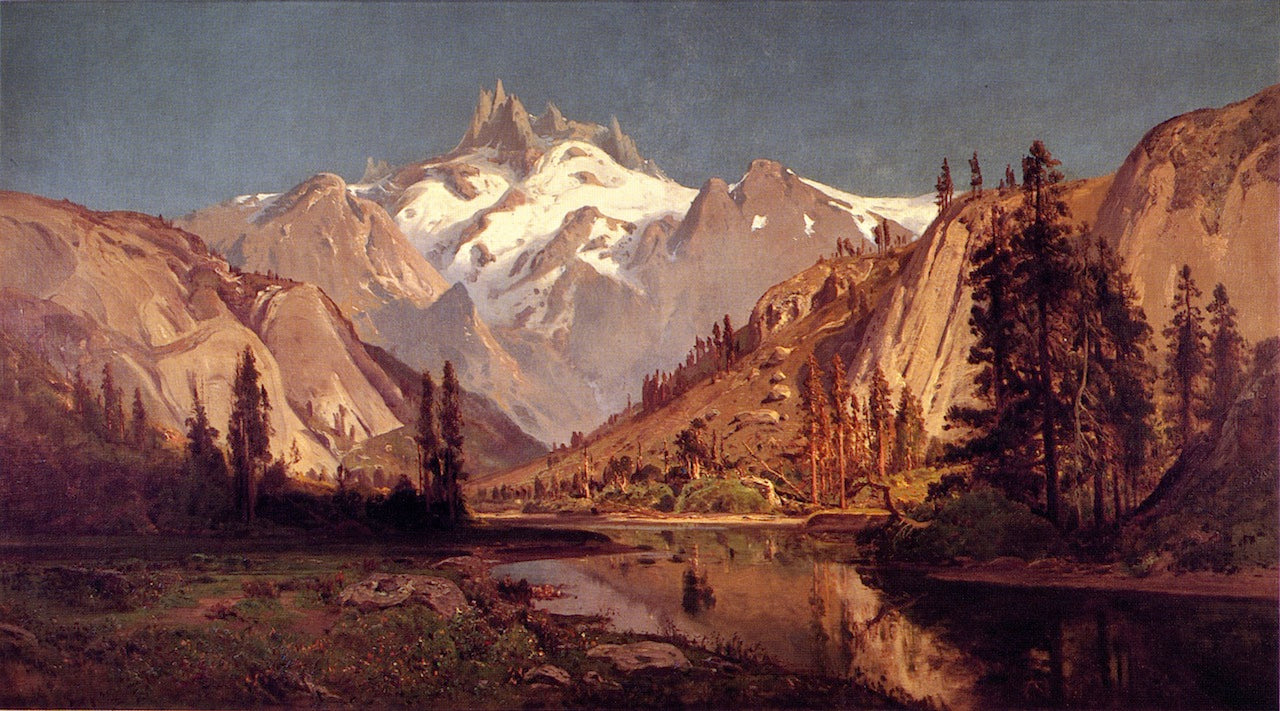 Headwaters of the San Juaquin River, vintage artwork by William Keith, 12x8" (A4) Poster