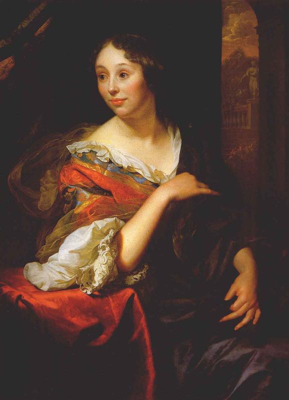 Francoise van Diemen, vintage artwork by Godfried Schalcken, 12x8" (A4) Poster