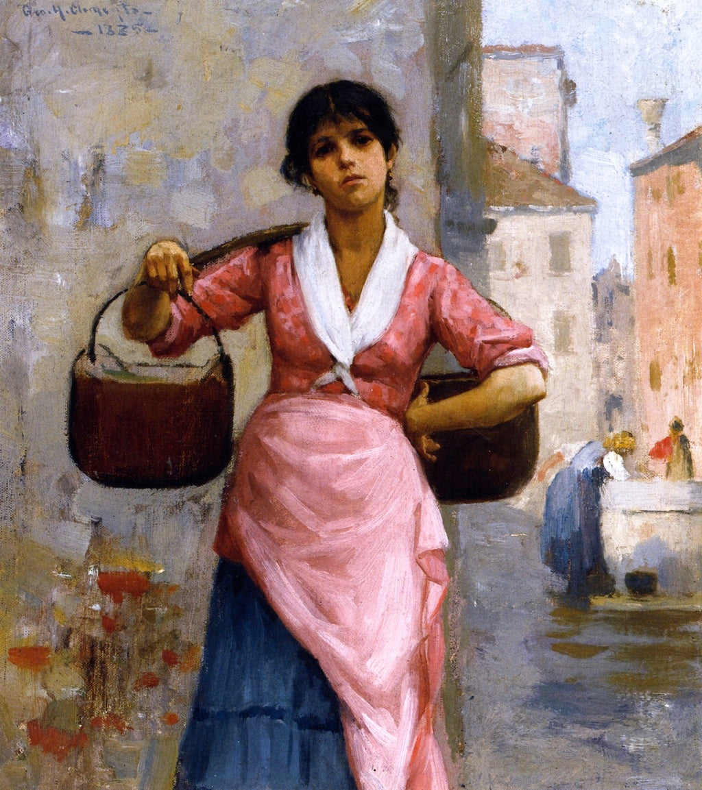 The Water Girl by George Henry Clements,A3(16x12")Poster