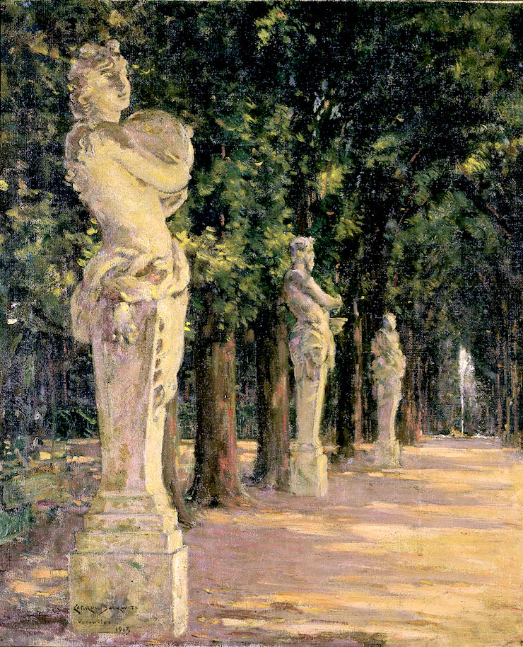 Allee de l'Ete, Versailles by James Carroll Beckwith,A3(16x12")Poster