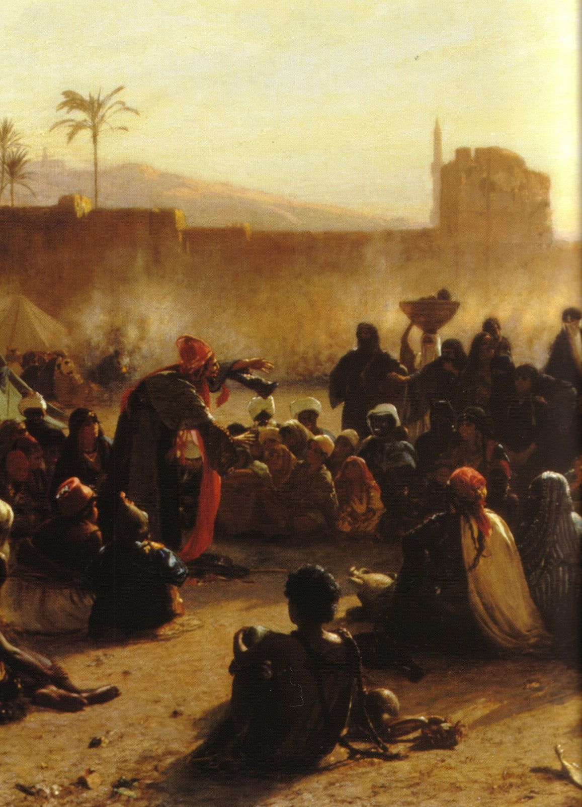 An Arabian Camp (Detail), vintage artwork by Wilhelm Gentz, A3 (16x12") Poster Print