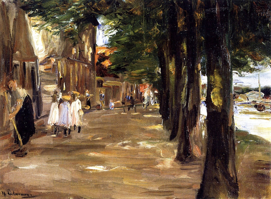 Canal in Edam, vintage artwork by Max Liebermann, 12x8" (A4) Poster