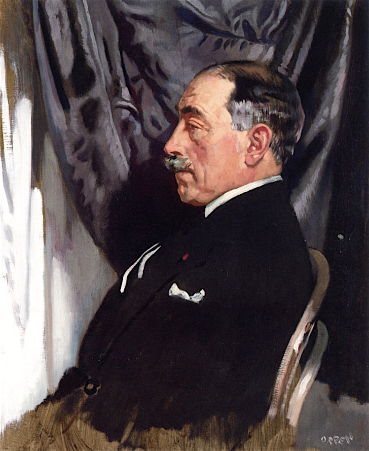 Dr. Augusto Soares, vintage artwork by Sir William Orpen, R.A., R.H.A., 12x8" (A4) Poster