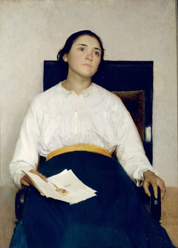 Portrait of Santina Negri by Giuseppe Pellizza da Volpedo,A3(16x12")Poster
