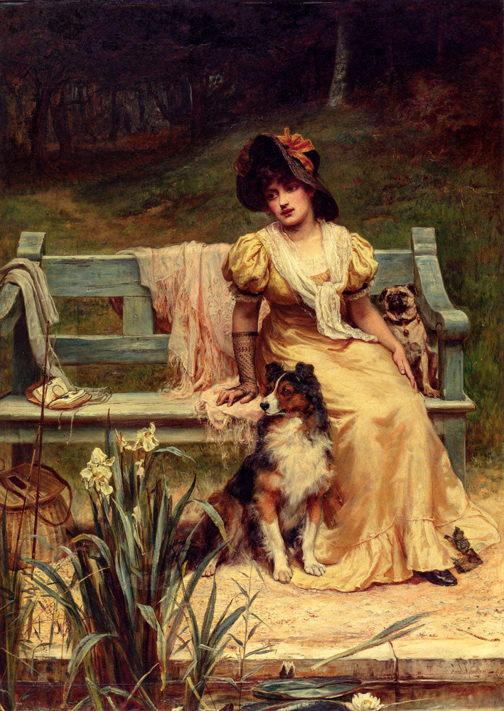 Where Could He Be?, vintage artwork by Frederick Morgan, 12x8" (A4) Poster