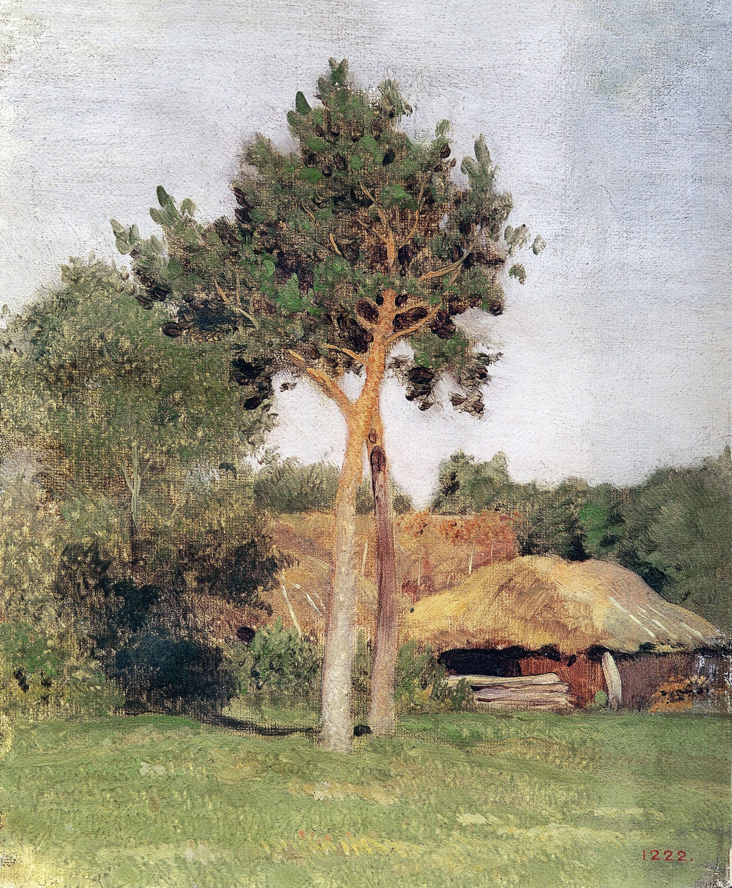 Barns in the Wood by Isaak Levitan,A3(16x12")Poster