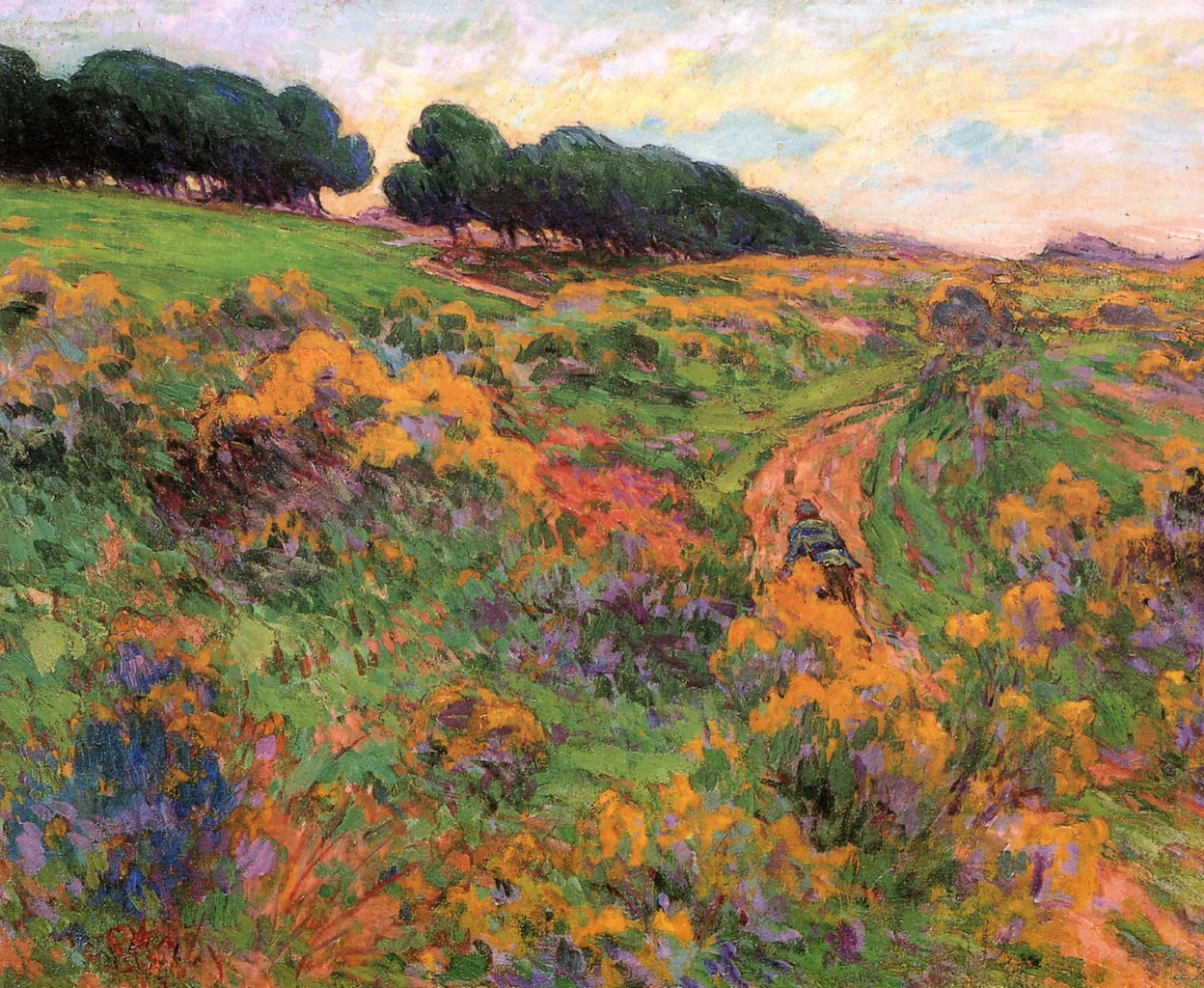 Figure in a Breton Heath by Claude-Emil Schuffenecker,A3(16x12")Poster