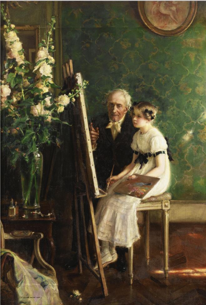 The Young Artist by Jules-Alexis Muenier,A3(16x12")Poster