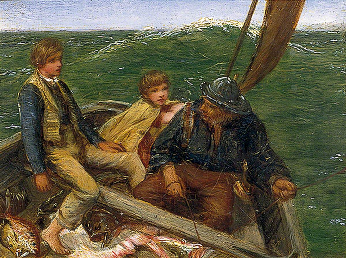 Luff, Boy!, vintage artwork by James Clarke Hook, R.A., A3 (16x12") Poster Print