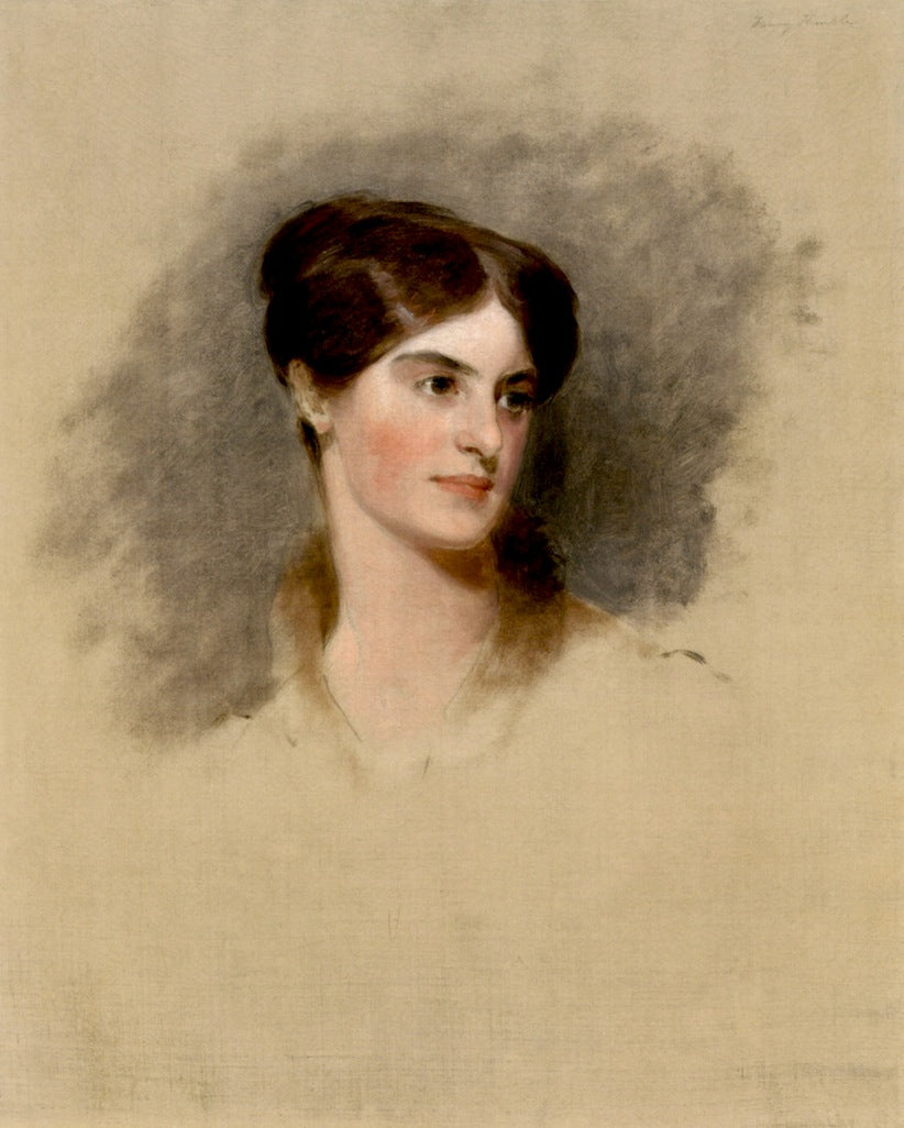 Fanny Kemble, vintage artwork by Thomas Sully, 12x8" (A4) Poster