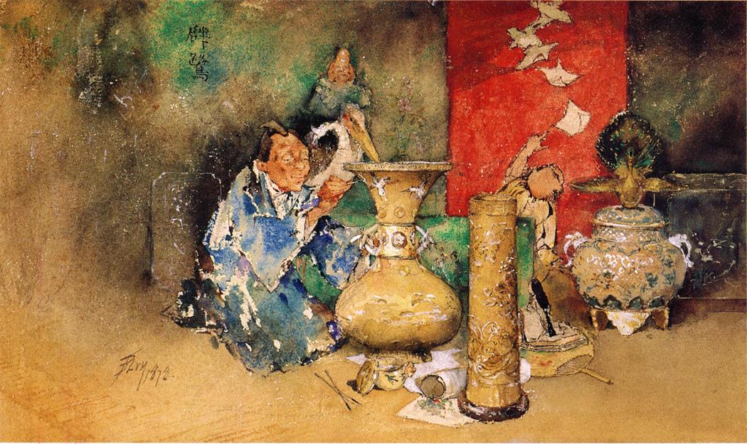 Cloisonne Maker by Robert Frederick Blum,A3(16x12")Poster