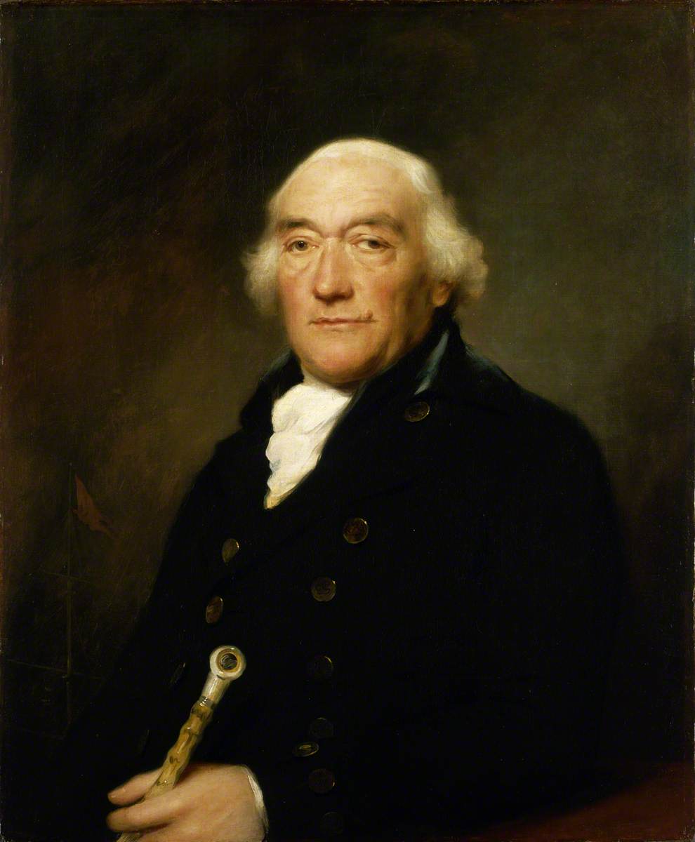 Captain William Locker, vintage artwork by Lemuel Francis Abbott, 12x8" (A4) Poster