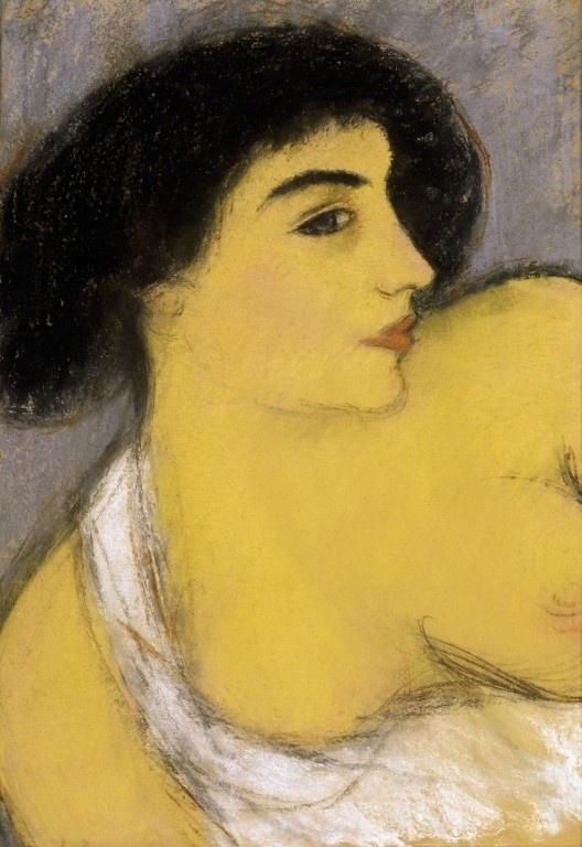 Lady with De'colette by Jozsef Rippl-Ronai,A3(16x12")Poster