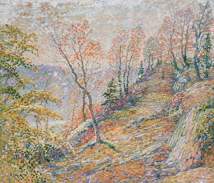 Leaping Rock, vintage artwork by George Brainerd Burr, 12x8" (A4) Poster