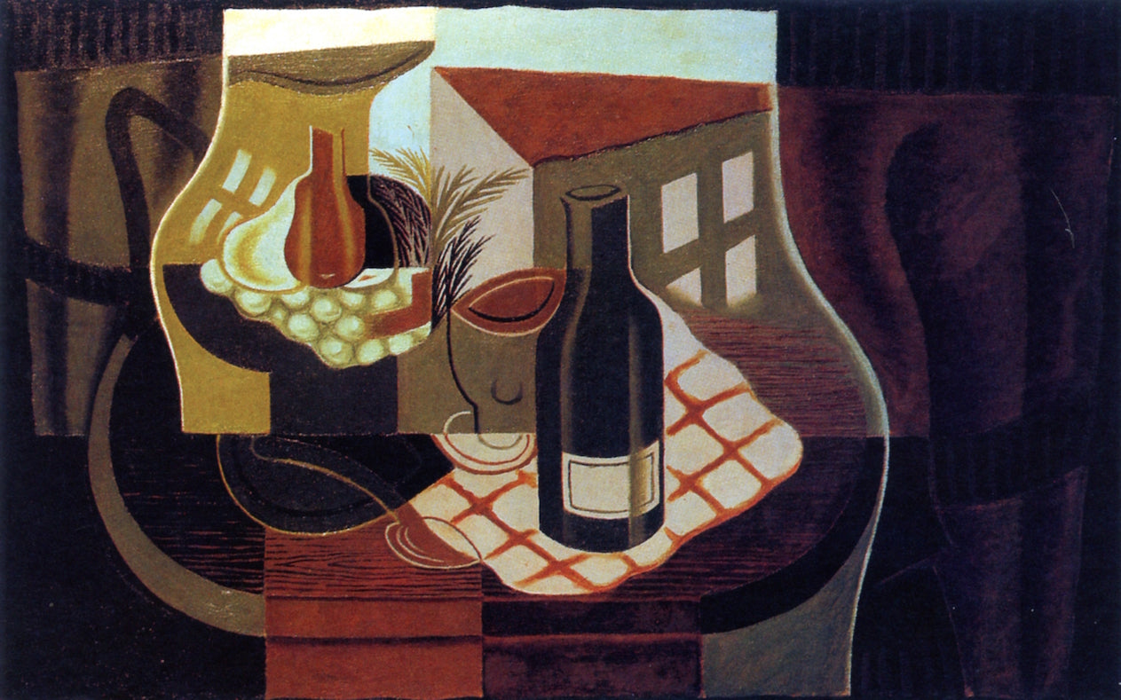 Before the Window, vintage artwork by Juan Gris, 12x8" (A4) Poster