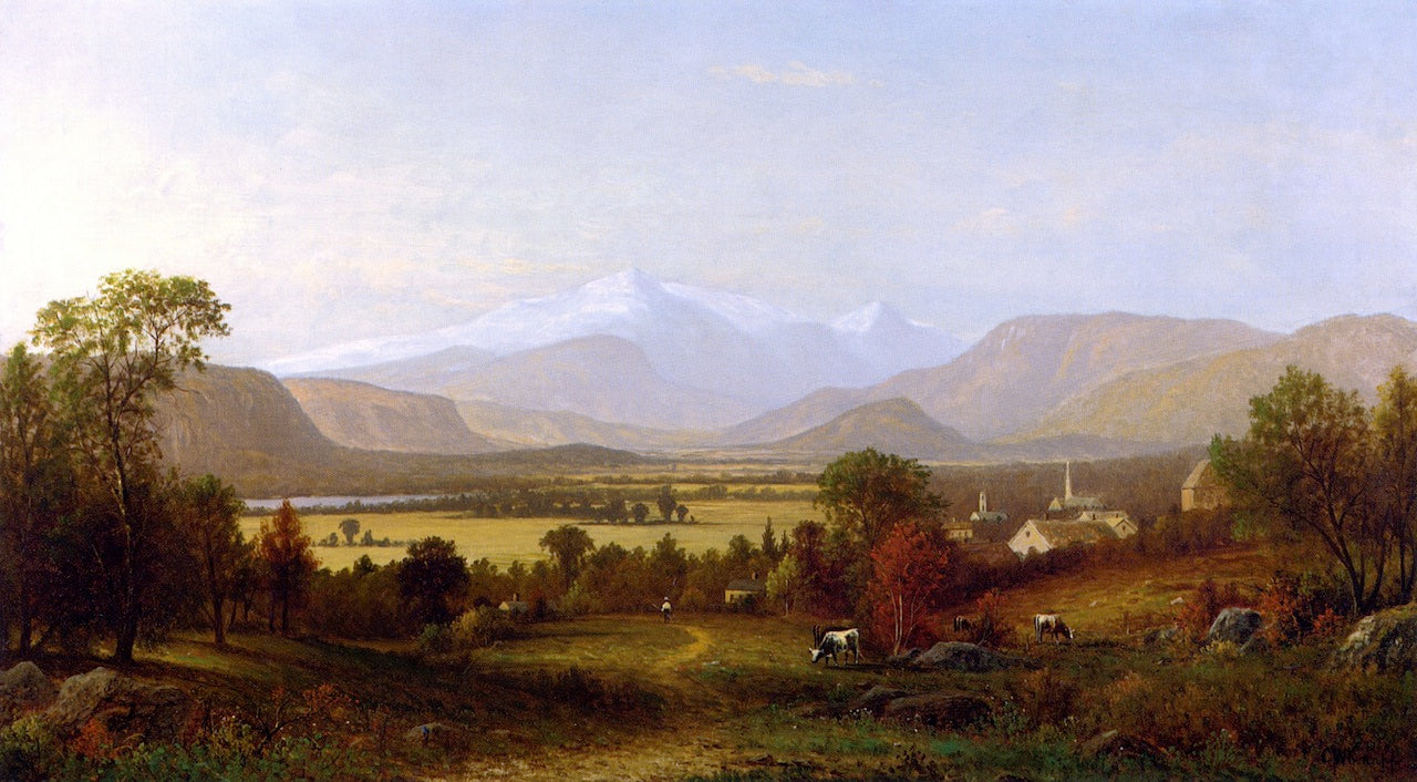 Mount Washington in Autumn, vintage artwork by Charles W. Knapp, 12x8" (A4) Poster