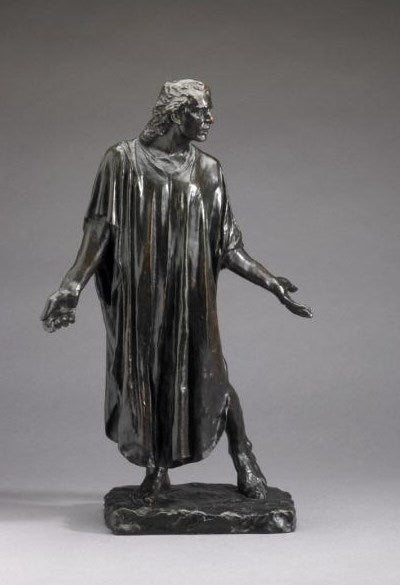Jean de Fiennes, vintage artwork by Auguste Rodin, 12x8" (A4) Poster