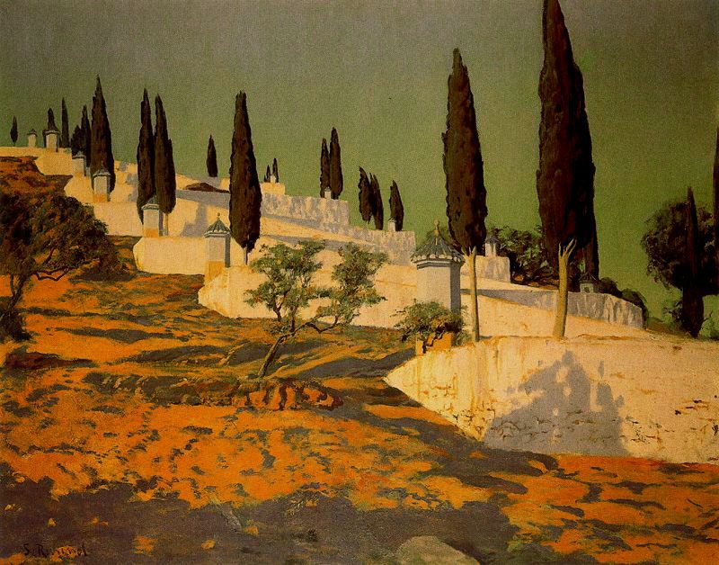 Calvario de Valencia by Santiago Rusinol Prats,A3(16x12")Poster