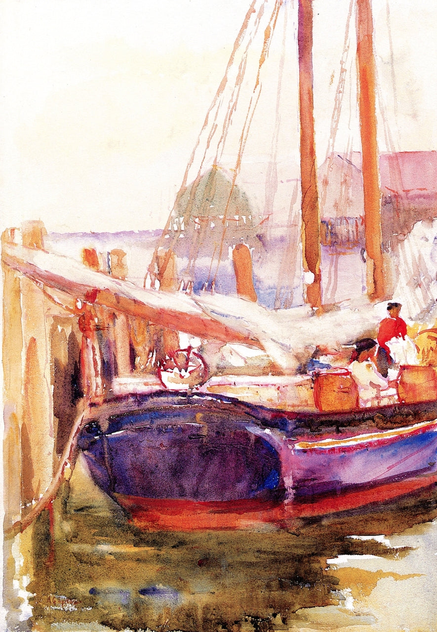 rling the Sails, Gloucester, Massachusetts by Annie G. Sykes,A3(16x12")Poster