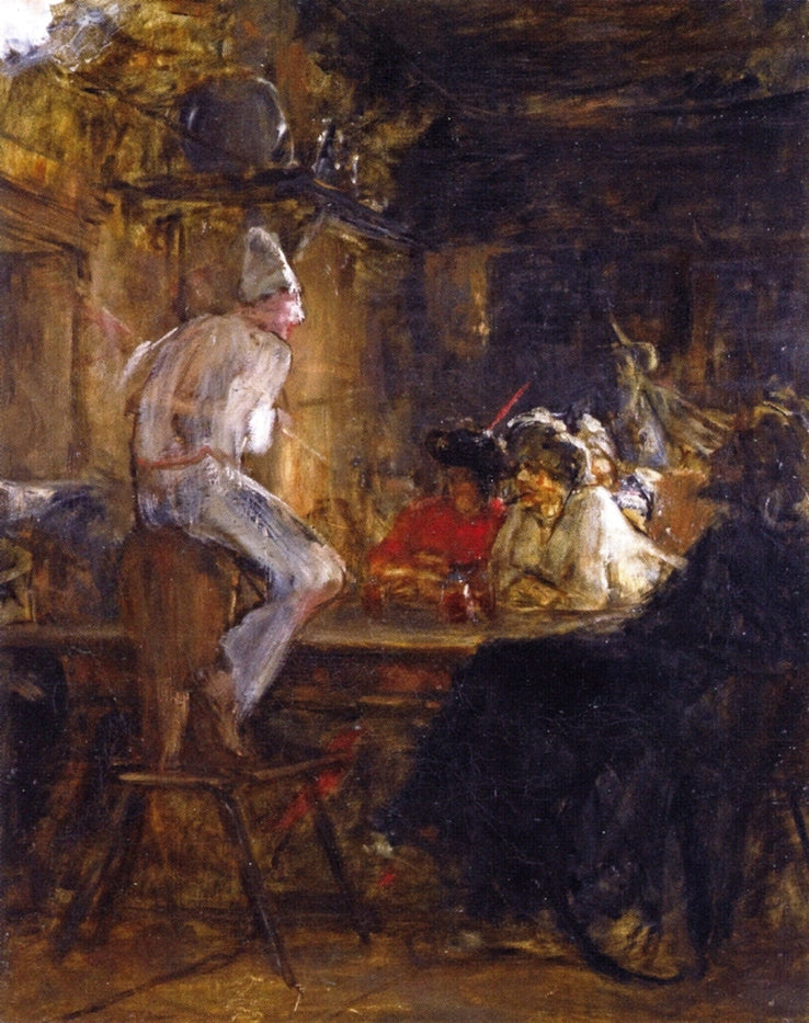 In the Tavern, vintage artwork by Nicholas Gysis, 12x8" (A4) Poster