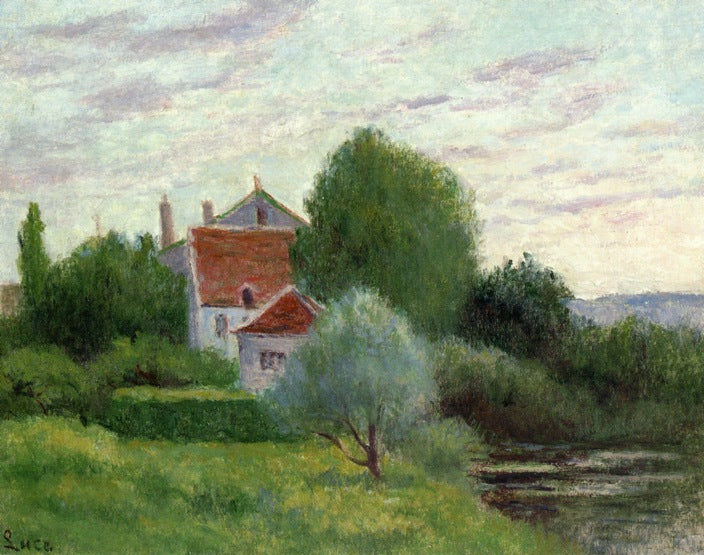Auvers-sur-Oise, Landscape by Maximilien Luce,A3(16x12")Poster