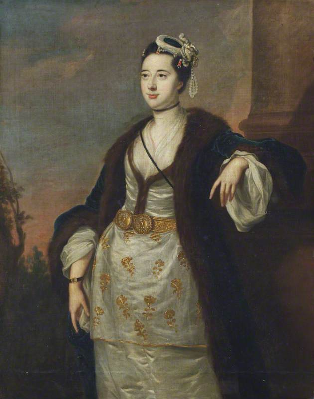 Rhoda Delaval, Lady Astley, vintage artwork by Francis Cotes, R.A., 12x8" (A4) Poster