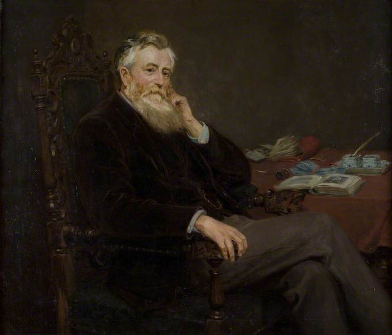 Robert Spence Watson, vintage artwork by Ralph Hedley, 12x8" (A4) Poster