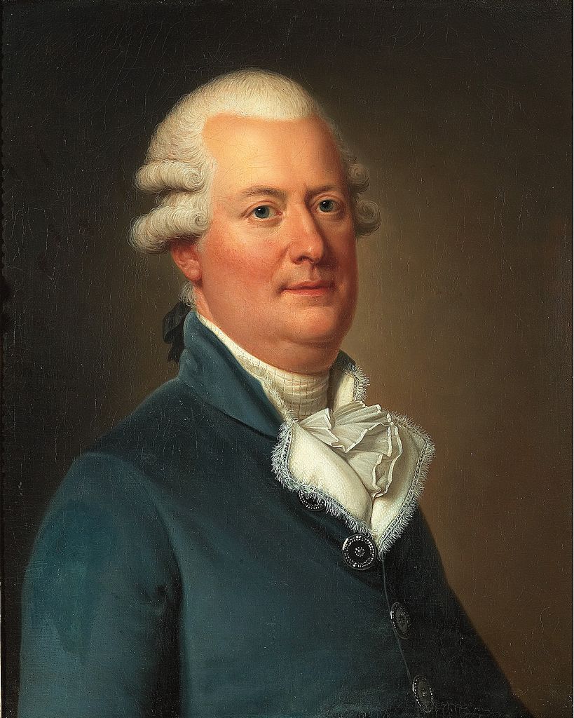 Portrait of Mr Lyttkens, vintage artwork by Adolf Ulrik Wertmuller, 12x8" (A4) Poster