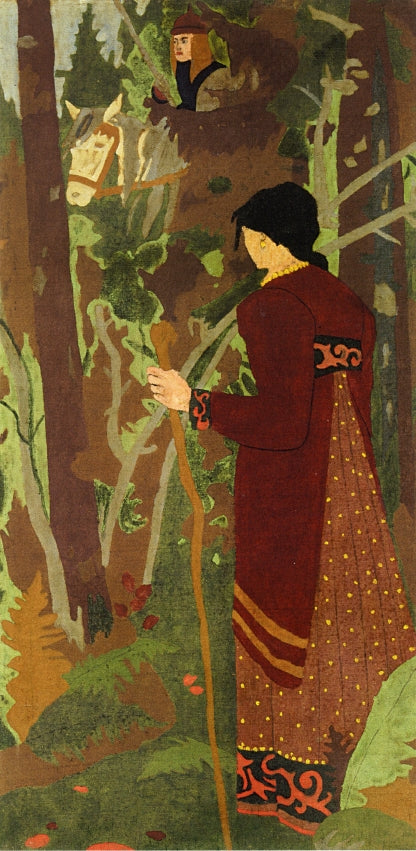 The Fairy and the Knight, vintage artwork by Paul Serusier, 12x8" (A4) Poster