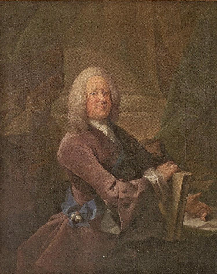 Claus Graf Reventlow auf Osterrade, vintage artwork by Carl Gustaf Pilo, 12x8" (A4) Poster