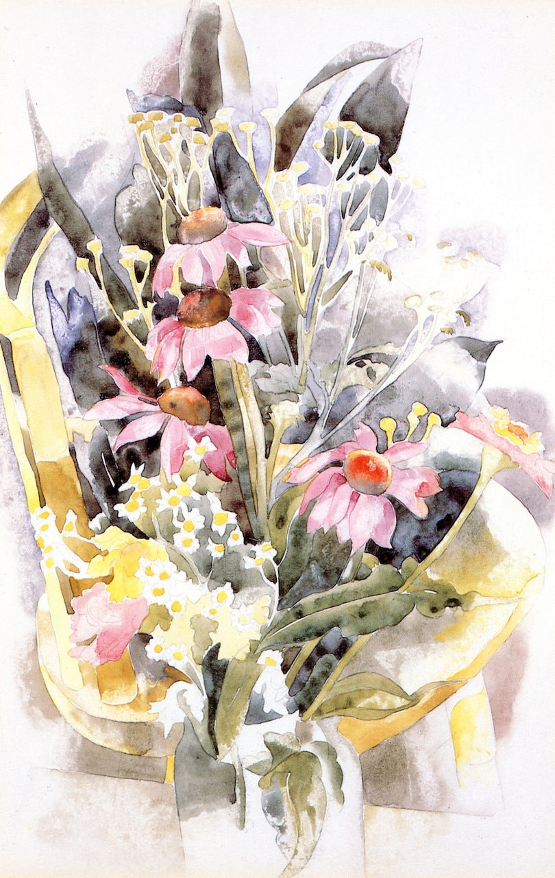 African Daisies, vintage artwork by Charles Demuth, 12x8" (A4) Poster