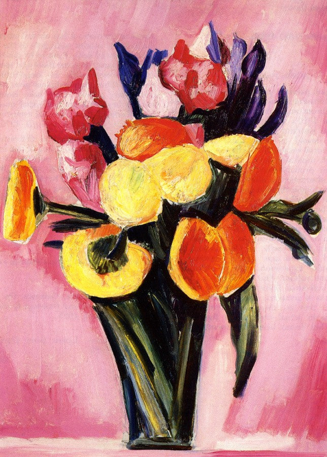 Flower Still LIfe, vintage artwork by Marsden Hartley, 12x8" (A4) Poster
