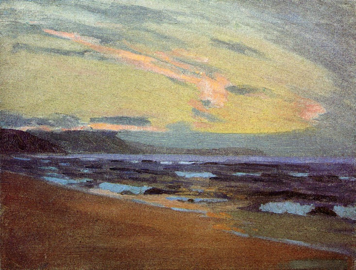 Sunset at Gay Head, Martha's Vinyard by Arthur Wesley Dow,A3(16x12")Poster