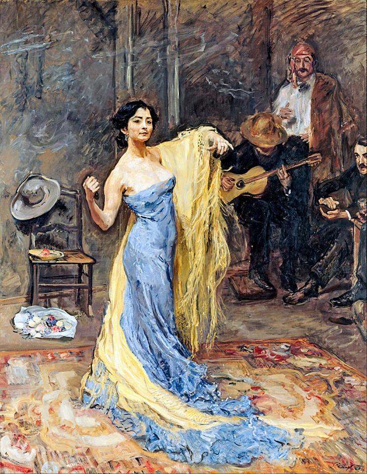 Portrait of the dancer Marietta di Rigardo by Max Slevogt,A3(16x12")Poster