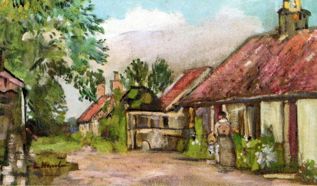 Fife Cottages by George Leslie Hunter,16x12(A3) Poster