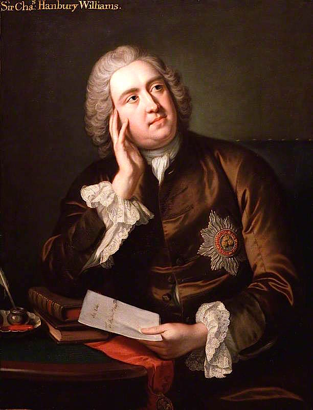 Sir Charles Hanbury, vintage artwork by Attributed to John Giles Eccardt, 12x8" (A4) Poster