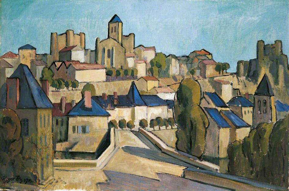Chauvigney, France, vintage artwork by Roger Eliot Fry, 12x8" (A4) Poster