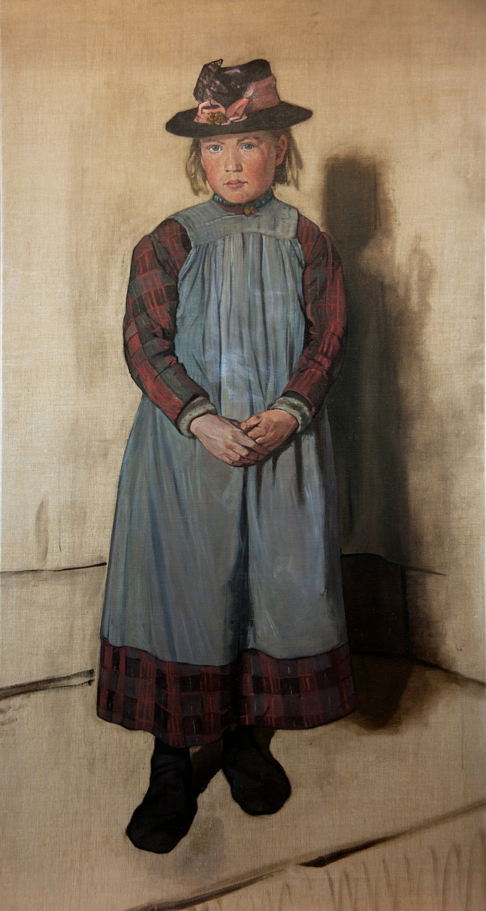 Standing Girl, vintage artwork by Martinus van Regteren Altena, 12x8" (A4) Poster