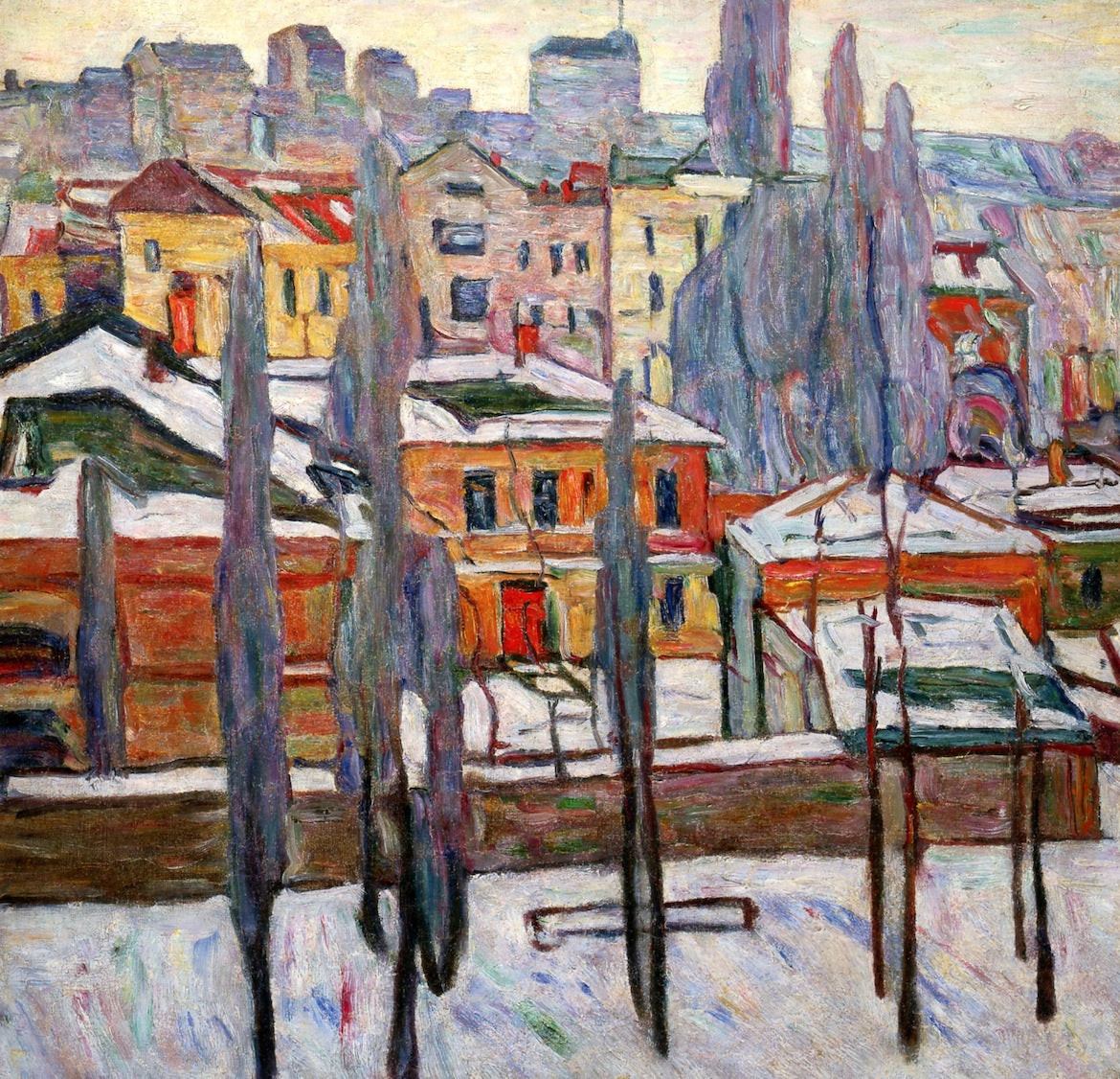Pskov, Snow by Abraham A. Manievich,16x12(A3) Poster