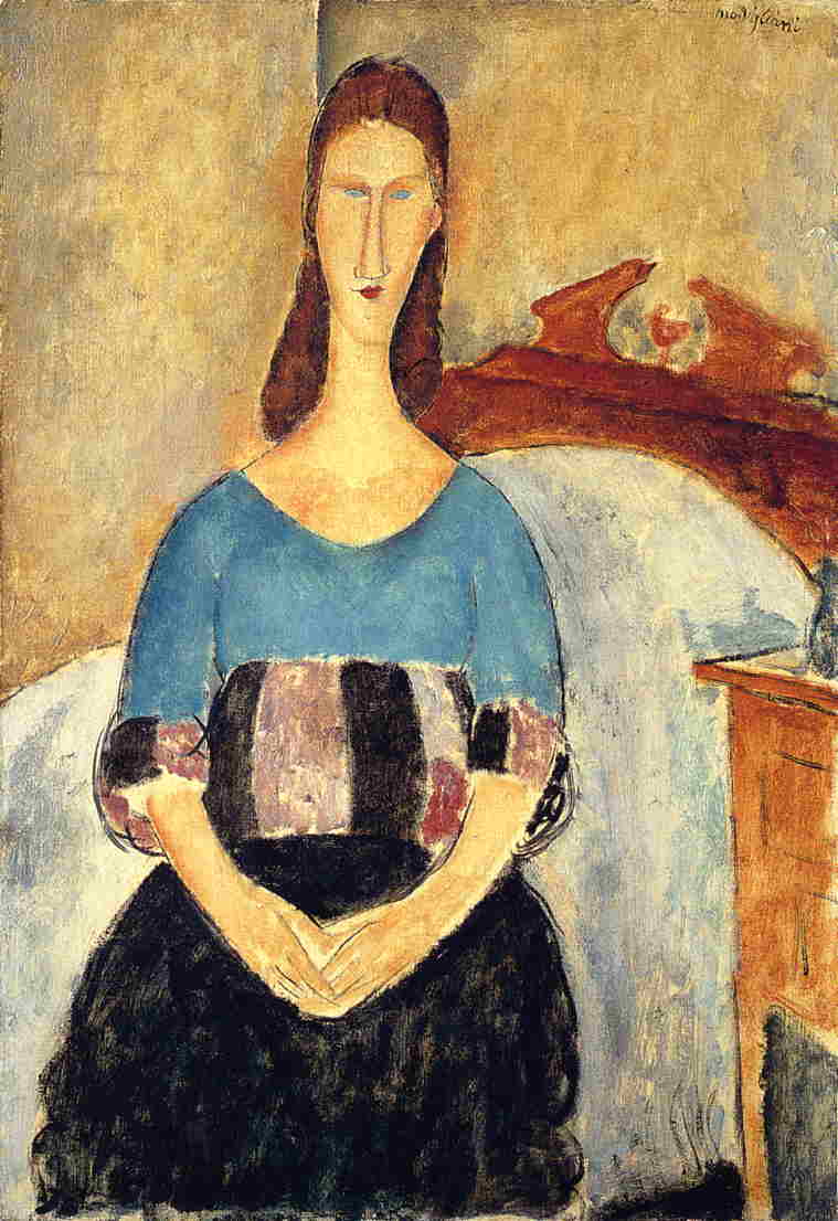 Jeanne Hebuterne by Amedeo Modigliani,16x12(A3) Poster