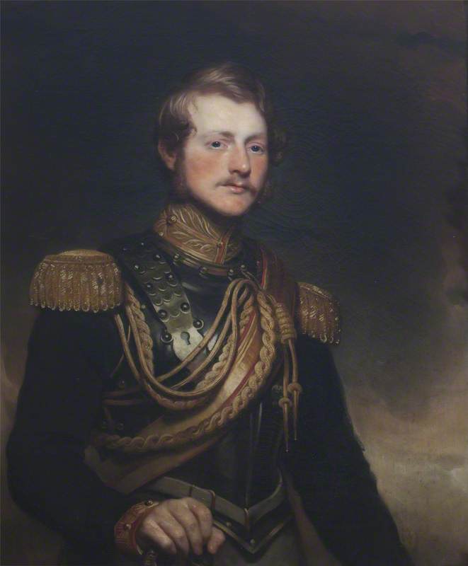 Captain The Honourable Charles Henry Cust, vintage artwork by Sir Martin Archer Shee, 12x8" (A4) Poster