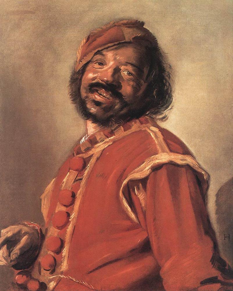 Mulatto (so-called), vintage artwork by Frans Hals, 12x8" (A4) Poster