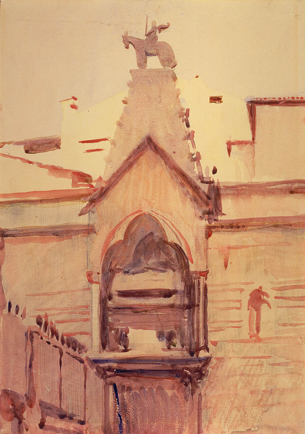 Tomb of Verona, vintage artwork by Abbott Handerson Thayer, 12x8" (A4) Poster