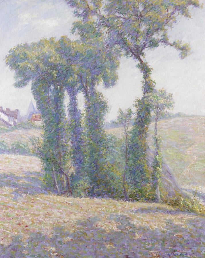 Summer Landscape, Provence, vintage artwork by Wynford Dewhurst, 12x8" (A4) Poster